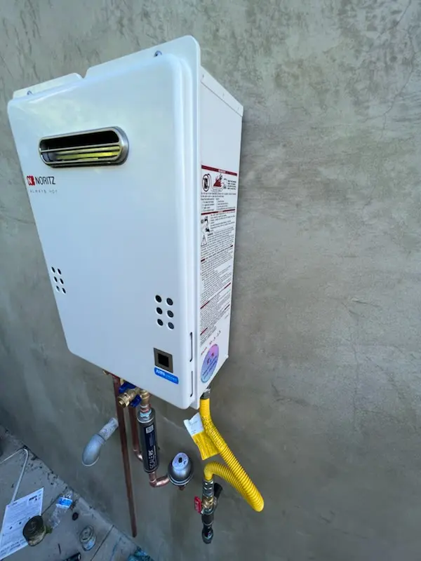Tankless water heater installation for Josephine homes
